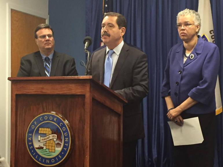 Cook County Commissioner Jesus "Chuy" Garcia announces a public hearing to examine the county's bail practices.