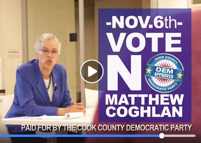 In a new video ad, Cook County Democratic Party Chair Toni Preckwinkle urges voters to 